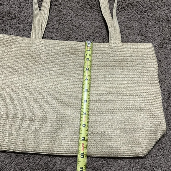 Bijoux Terner Snap Top Shoulder Bag-100% Paper-Natural Beige Color-GUC - Picture 10 of 16